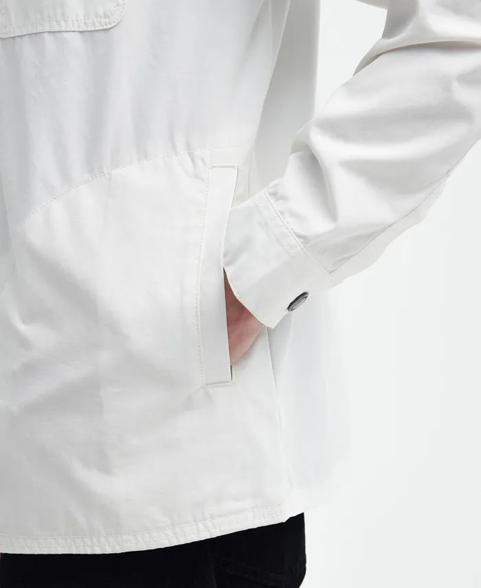 Circuit Overshirt Whisper White Men Barbour Overshirts