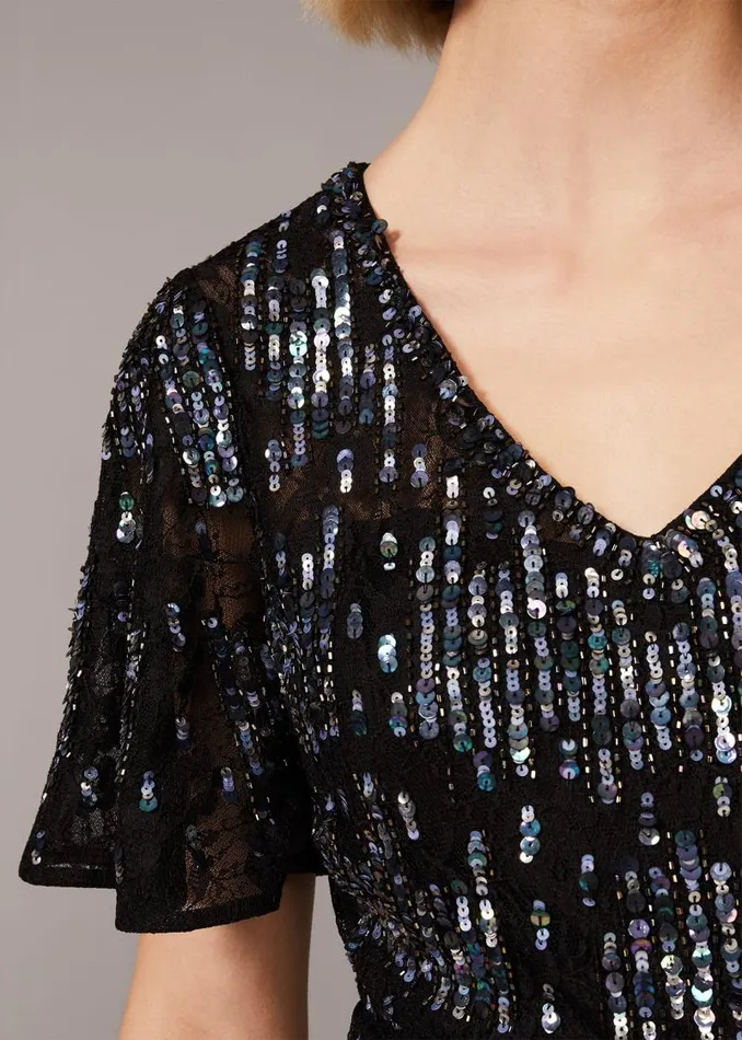 Clarabelle Sequin Embelished Maxi Dress Blackmulti Women Phase Eight Dresses Clarabelle Sequin Embelished Maxi Dress Blackmulti Women Phase Eight Dresses