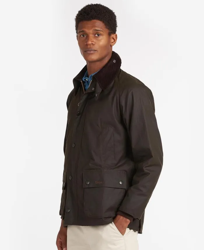 Classic Bedaleu00ae Waxed Jacket Olive Men Barbour Waxed Jackets
