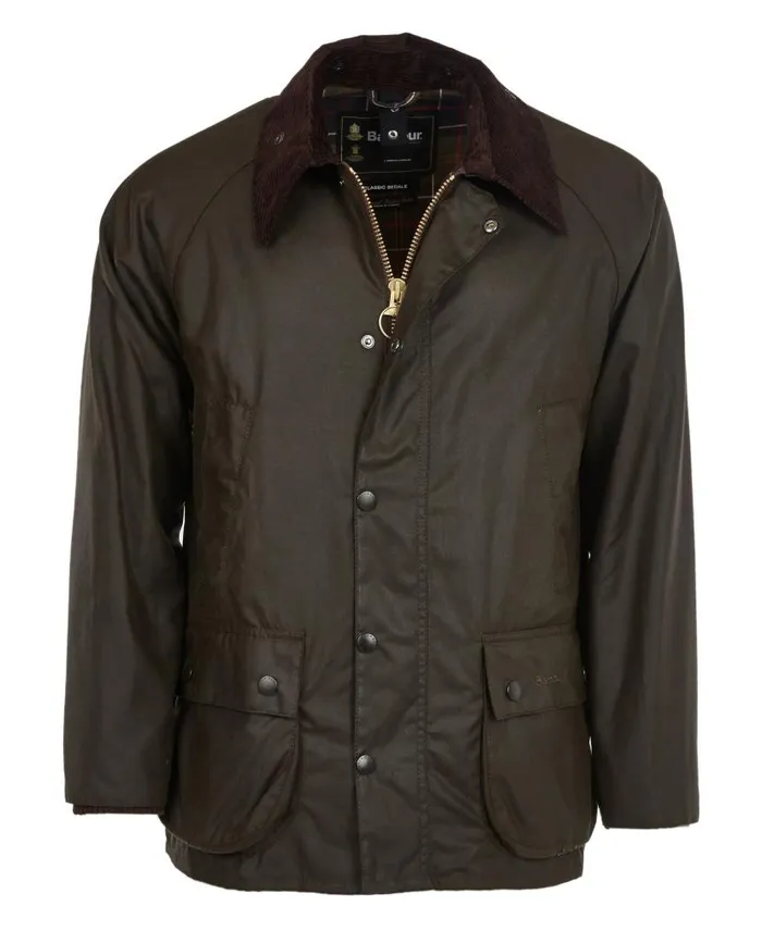 Classic Bedaleu00ae Waxed Jacket Olive Men Barbour Waxed Jackets