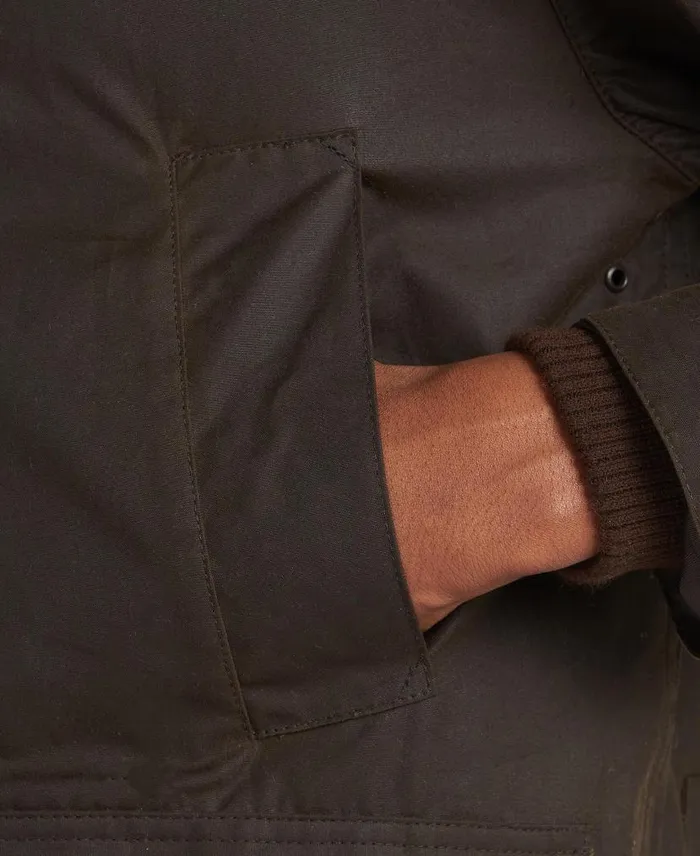 Classic Bedaleu00ae Waxed Jacket Olive Men Barbour Waxed Jackets