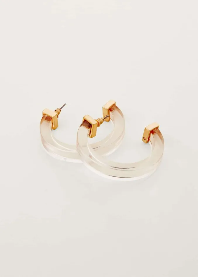 Clear Hoop Earring Clear Women Phase Eight Jewellery