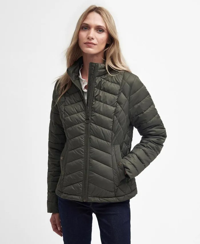 Clematis Quilted Jacket Olive Women Barbour Quilted Jackets