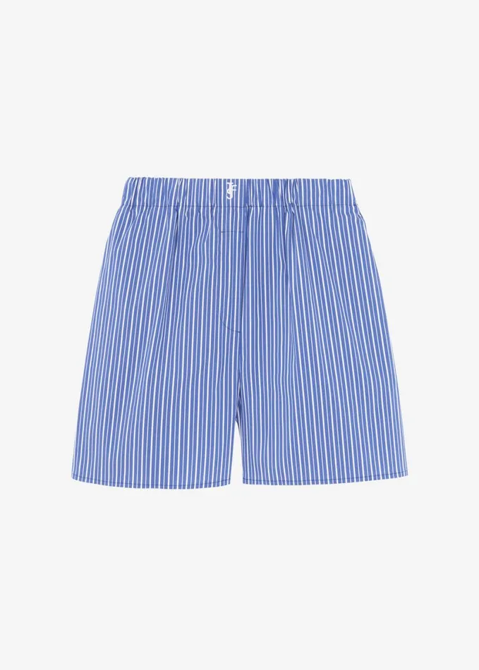 Clothing Men The Frankie Shop Cole Cotton Boxer Shorts 8211 Blue Multi Stripe