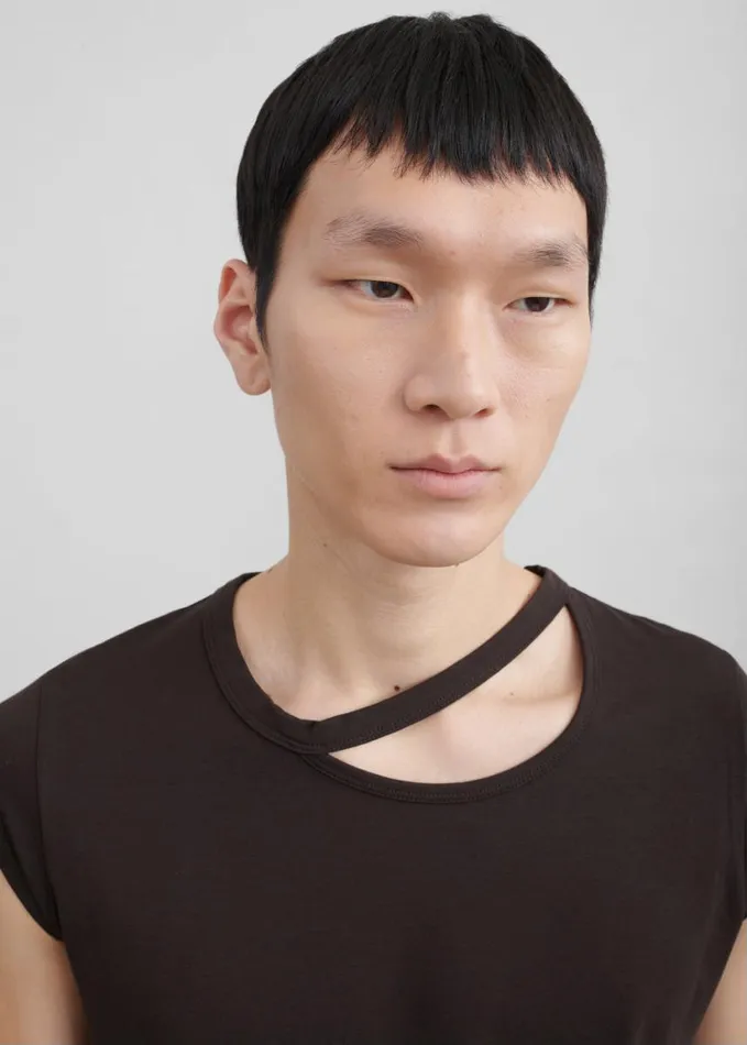 Clothing Men The Frankie Shop Louis Gabriel Nouchi Short Sleeves TShirt 8211 Expresso