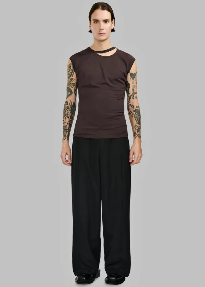 Clothing Men The Frankie Shop Louis Gabriel Nouchi Short Sleeves TShirt 8211 Expresso
