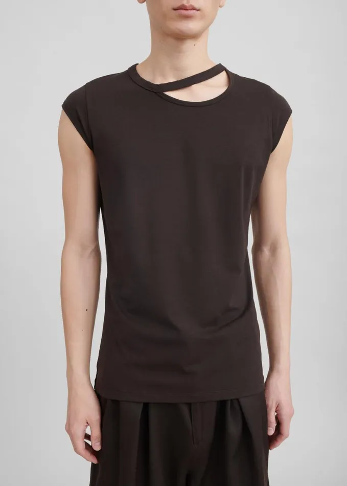 Clothing Men The Frankie Shop Louis Gabriel Nouchi Short Sleeves TShirt 8211 Expresso
