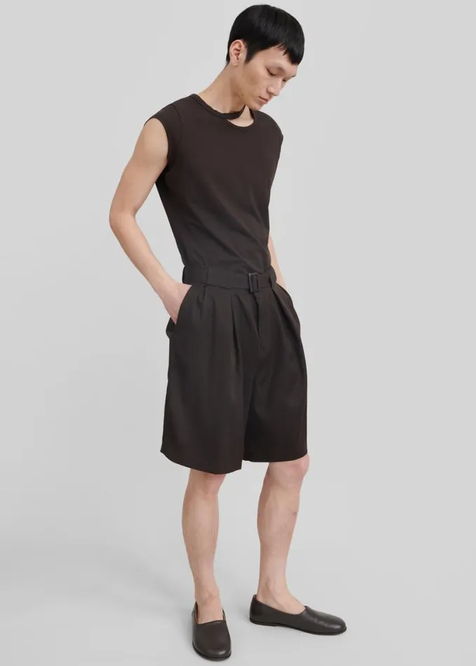 Clothing Men The Frankie Shop Louis Gabriel Nouchi Short Sleeves TShirt 8211 Expresso