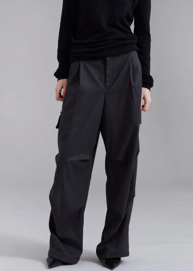 Clothing WomenMen The Frankie Shop Flint Cargo Pants 8211 Grey
