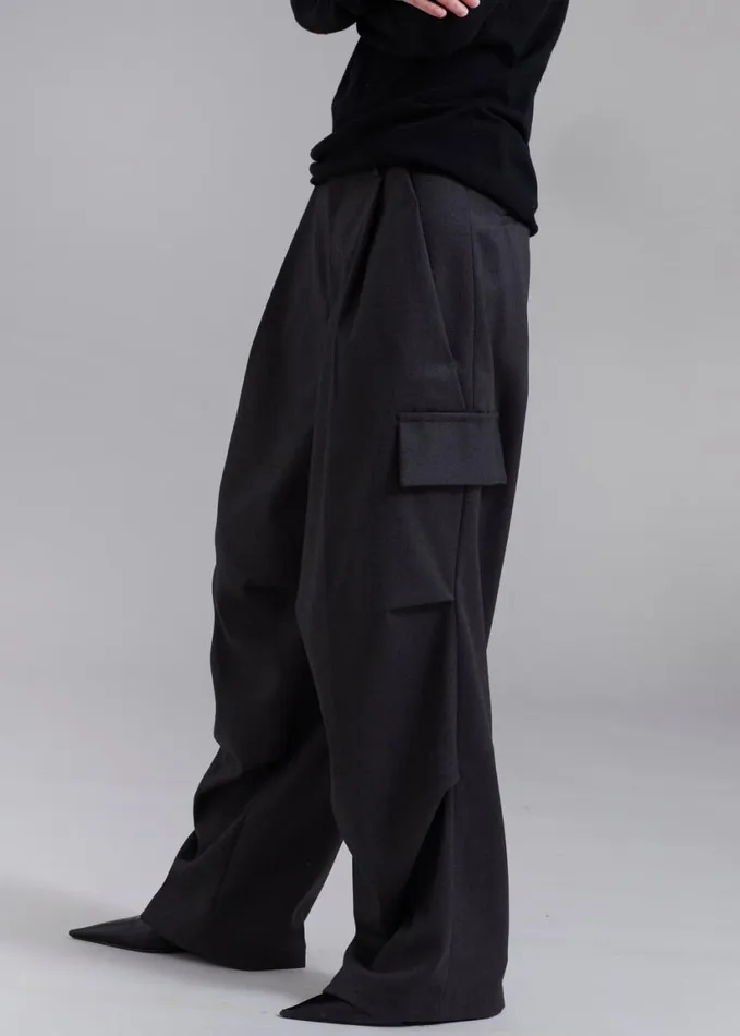 Clothing WomenMen The Frankie Shop Flint Cargo Pants 8211 Grey