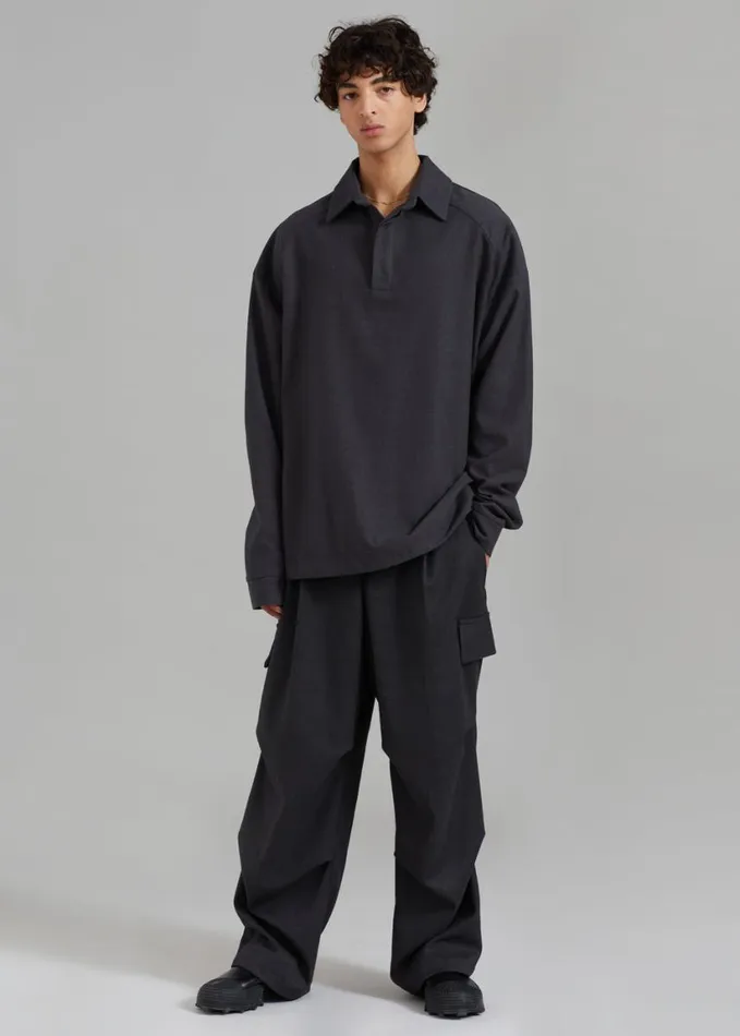 Clothing WomenMen The Frankie Shop Flint Cargo Pants 8211 Grey