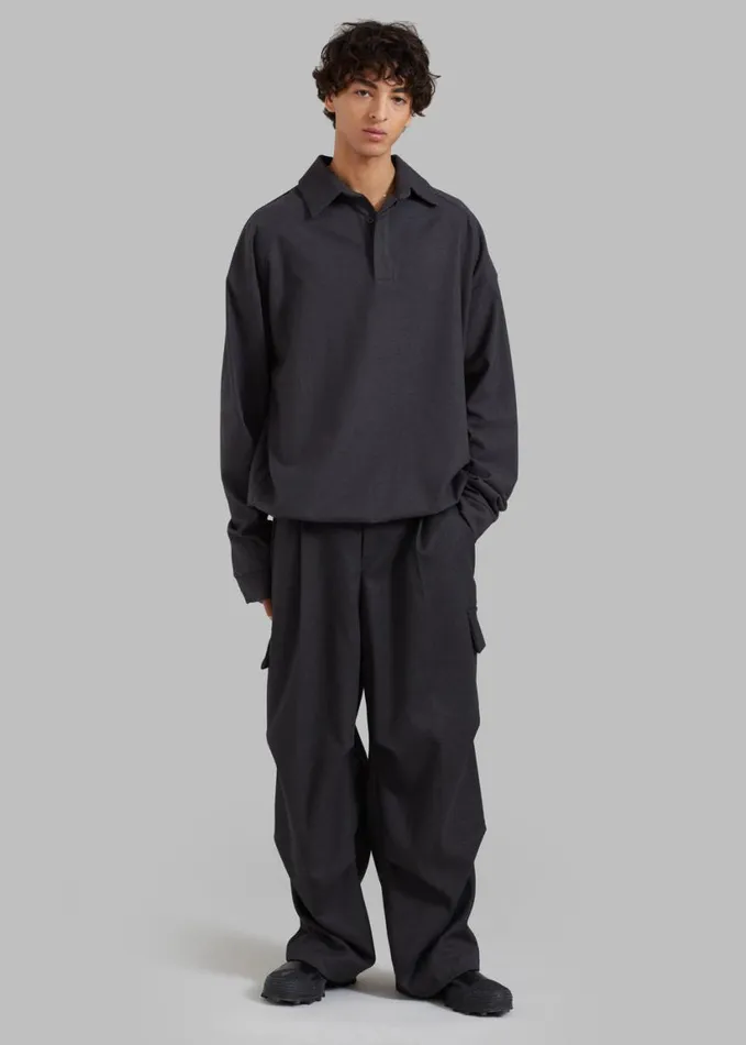 Clothing WomenMen The Frankie Shop Flint Cargo Pants 8211 Grey