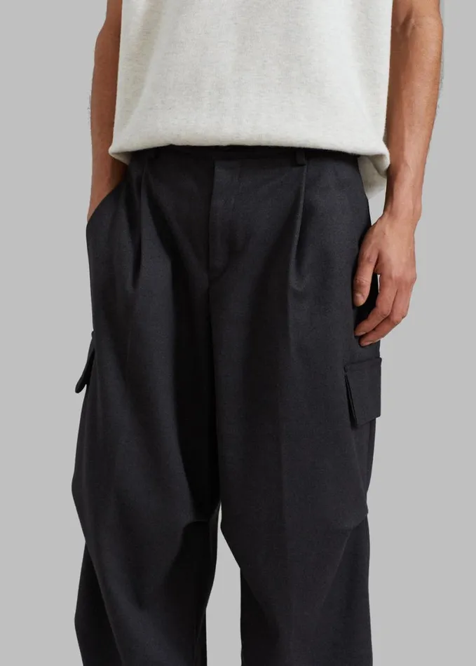 Clothing WomenMen The Frankie Shop Flint Cargo Pants 8211 Grey