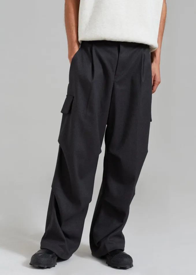 Clothing WomenMen The Frankie Shop Flint Cargo Pants 8211 Grey