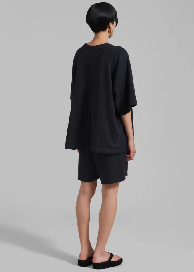 Clothing WomenMen The Frankie Shop Newton Sweat Tee 8211 Black