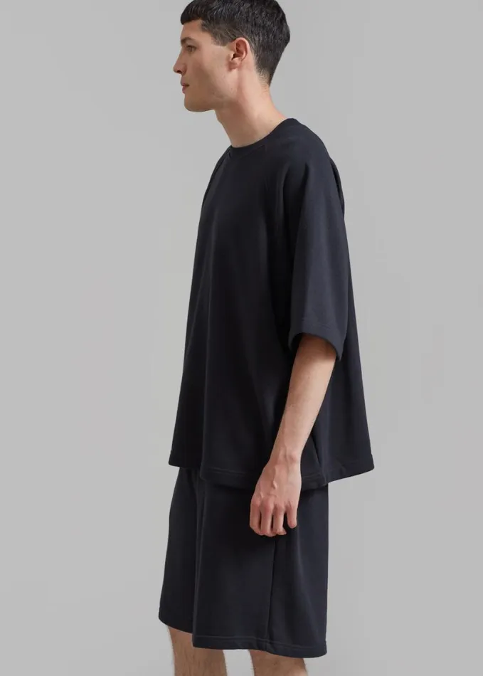 Clothing WomenMen The Frankie Shop Newton Sweat Tee 8211 Black