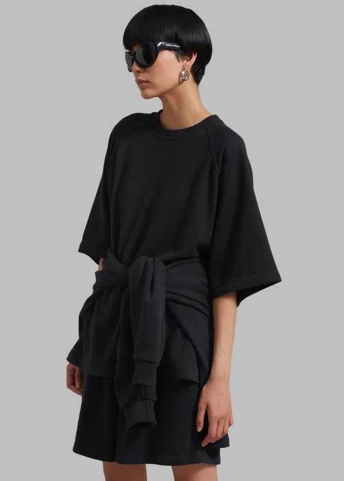 Clothing WomenMen The Frankie Shop Newton Sweat Tee 8211 Black