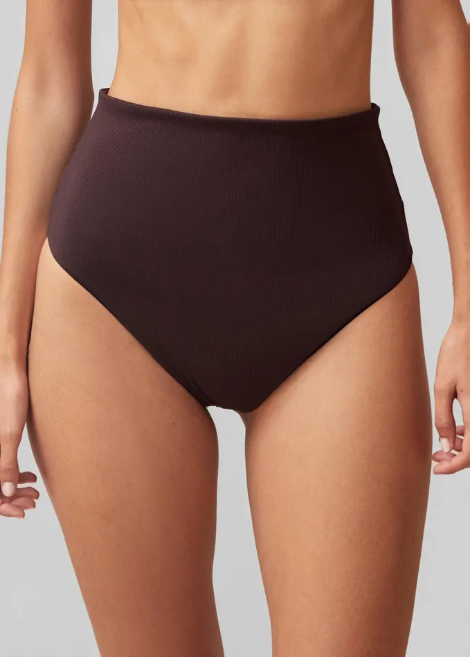 Clothing Women The Frankie Shop Alohas Costa Bikini Bottom 8211 Brown