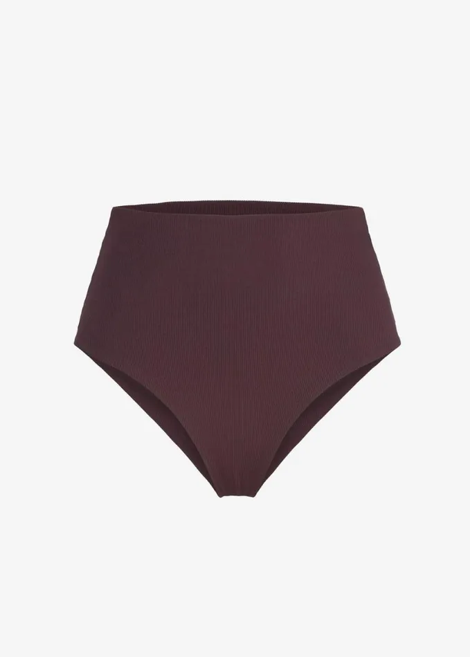 Clothing Women The Frankie Shop Alohas Costa Bikini Bottom 8211 Brown