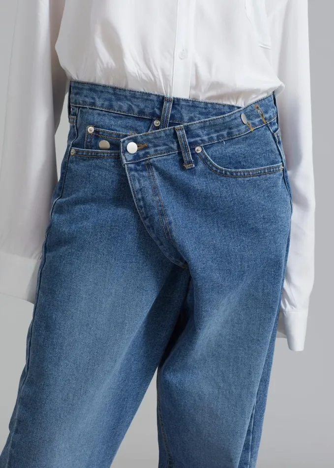 Clothing Women The Frankie Shop Andrea Denim Pants 8211 Medium Wash