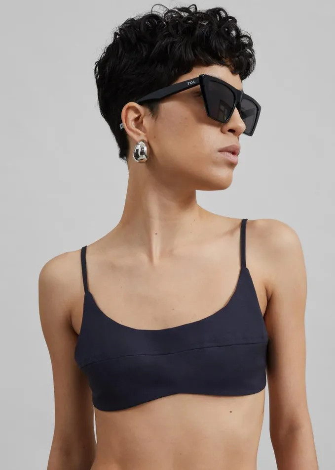 Clothing Women The Frankie Shop Auden Bustier Top 8211 Charcoal