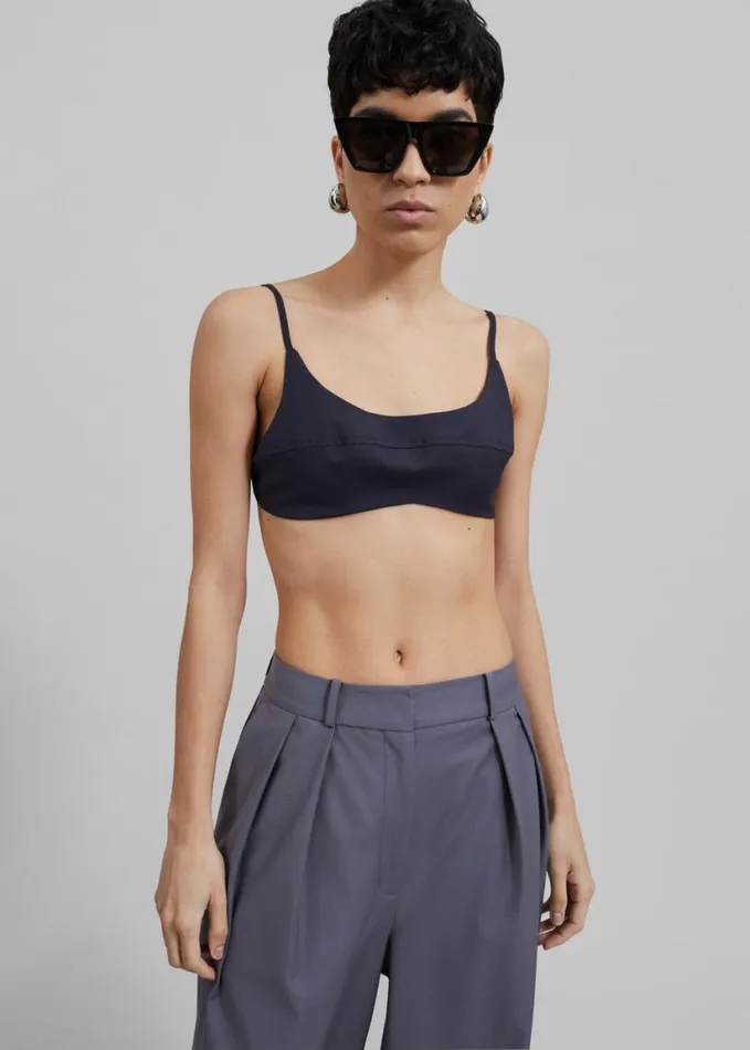 Clothing Women The Frankie Shop Auden Bustier Top 8211 Charcoal