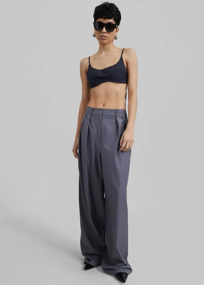 Clothing Women The Frankie Shop Auden Bustier Top 8211 Charcoal