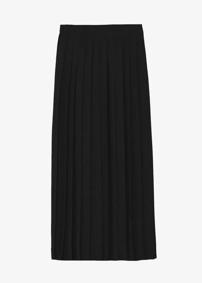 Clothing Women The Frankie Shop Bailey Long Pleated Skirt 8211 Black