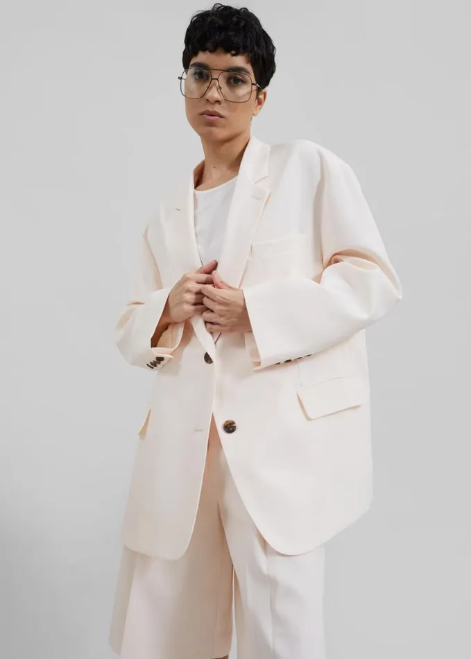 Clothing Women The Frankie Shop Bea Blazer 8211 Light Peach