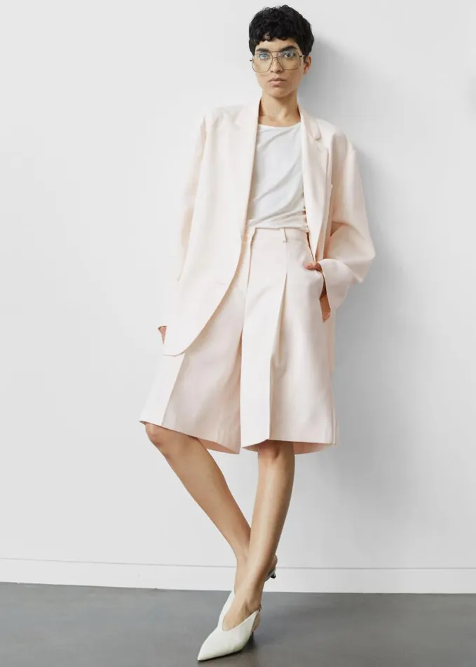 Clothing Women The Frankie Shop Bea Blazer 8211 Light Peach