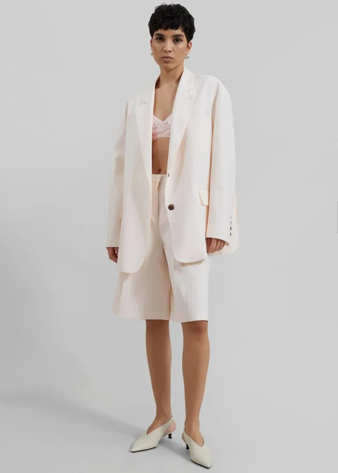 Clothing Women The Frankie Shop Bea Blazer 8211 Light Peach