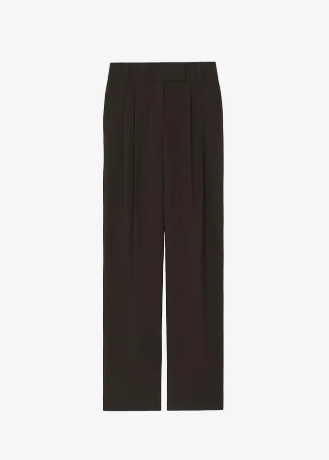 Clothing Women The Frankie Shop Bea Suit Pants 8211 Dark Espresso