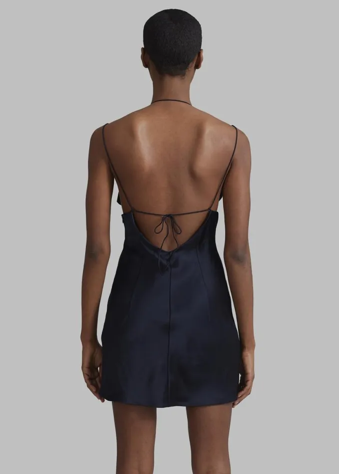 Clothing Women The Frankie Shop Bevza Mermaid Mini Dress 8211 Dark Ink Navy