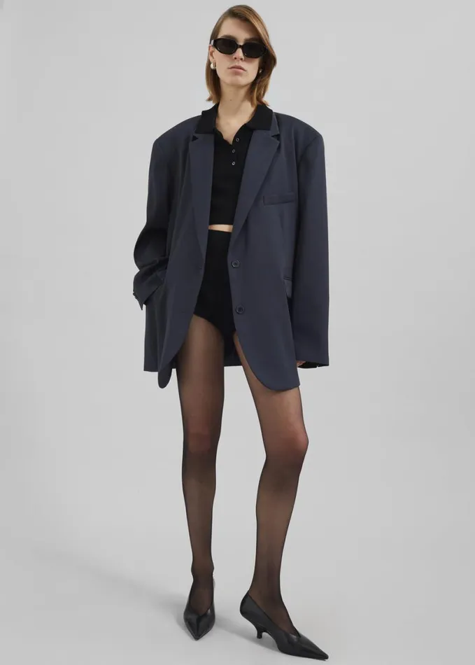 Clothing Women The Frankie Shop Brera Blazer 8211 Navy