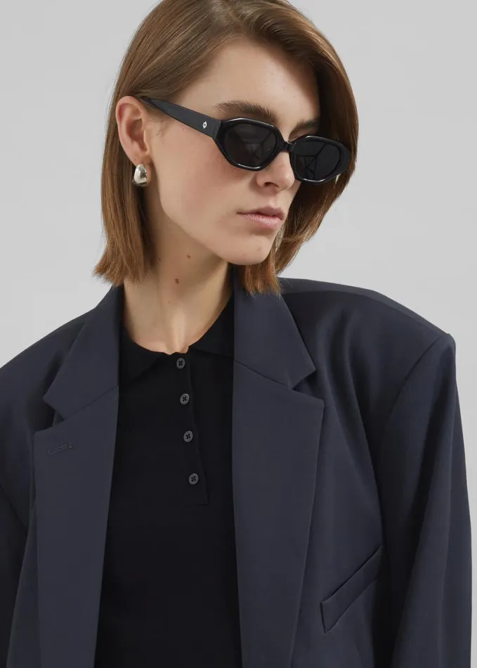 Clothing Women The Frankie Shop Brera Blazer 8211 Navy