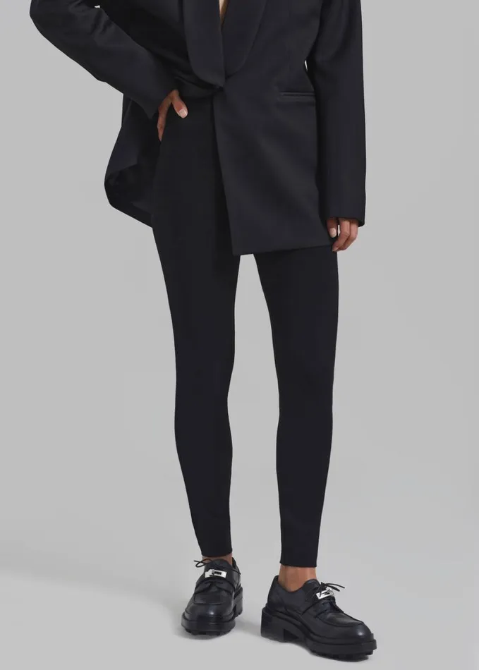 Clothing Women The Frankie Shop Cara Knit Leggings 8211 Black