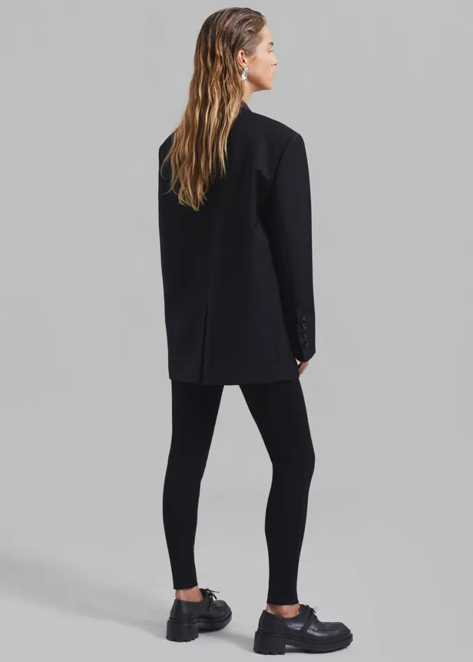 Clothing Women The Frankie Shop Cara Knit Leggings 8211 Black