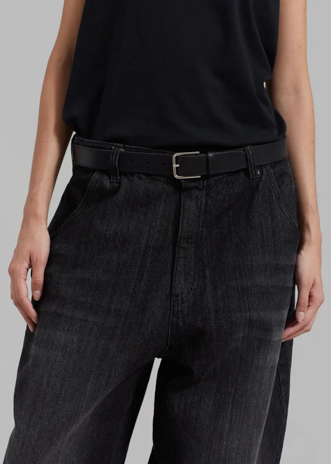 Clothing Women The Frankie Shop Charleston Oversized Jeans 8211 Grey