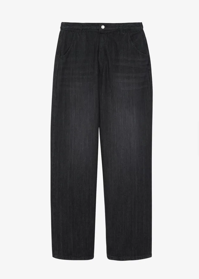 Clothing Women The Frankie Shop Charleston Oversized Jeans 8211 Grey
