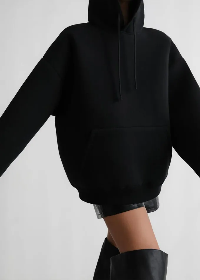 Clothing Women The Frankie Shop Easton Oversized Hoodie 8211 Black