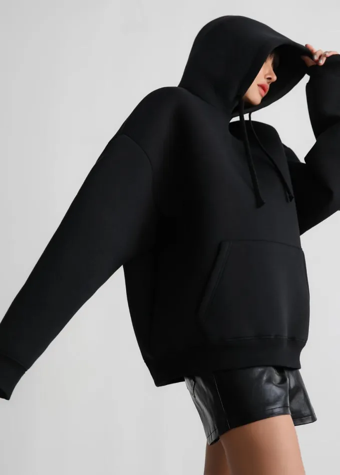 Clothing Women The Frankie Shop Easton Oversized Hoodie 8211 Black