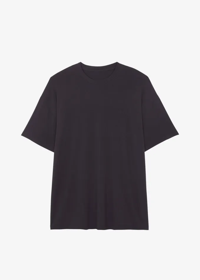 Clothing Women The Frankie Shop Ella Boxy Tee 8211 Dark Plum