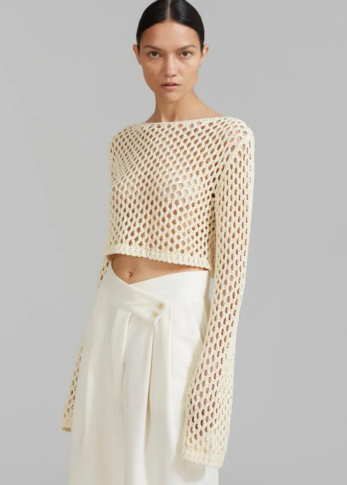 Clothing Women The Frankie Shop Eloise Trousers 8211 Cream