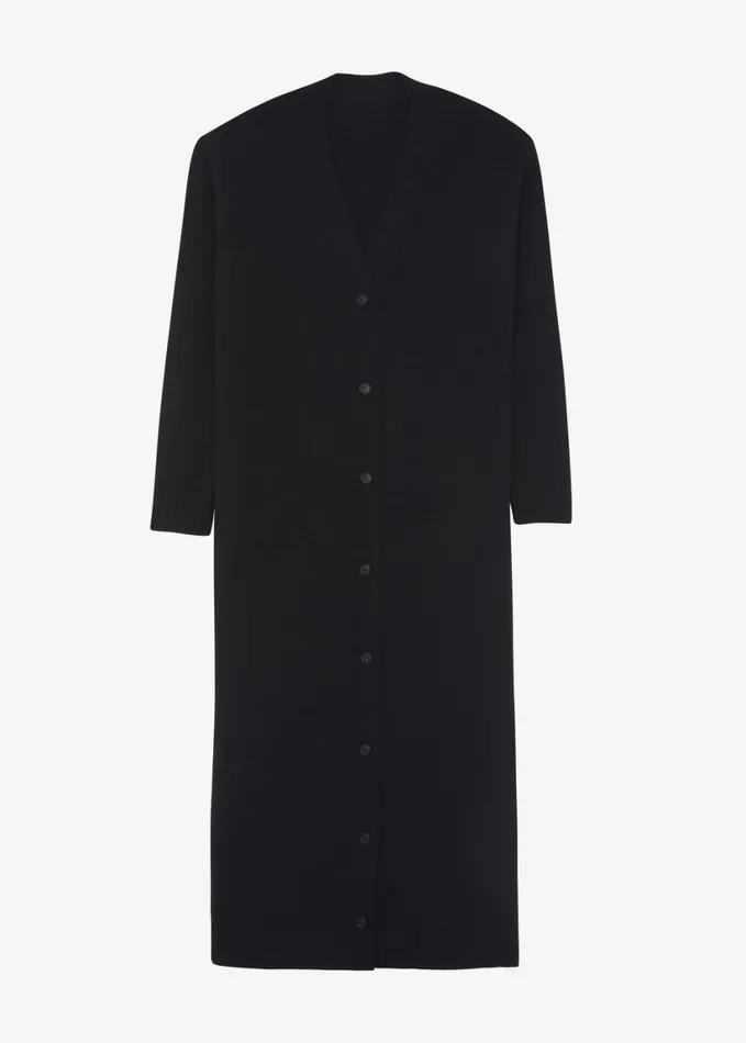 Clothing Women The Frankie Shop Emi Long Knit Cardigan 8211 Black