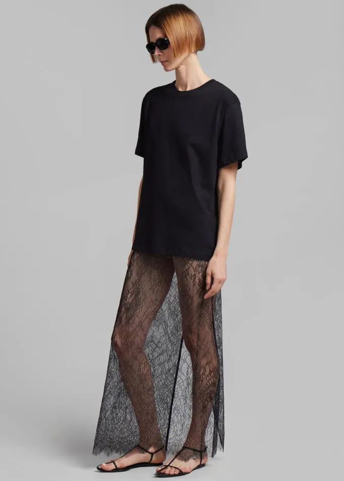 Clothing Women The Frankie Shop Esse Studios Solace Column Skirt 8211 Black