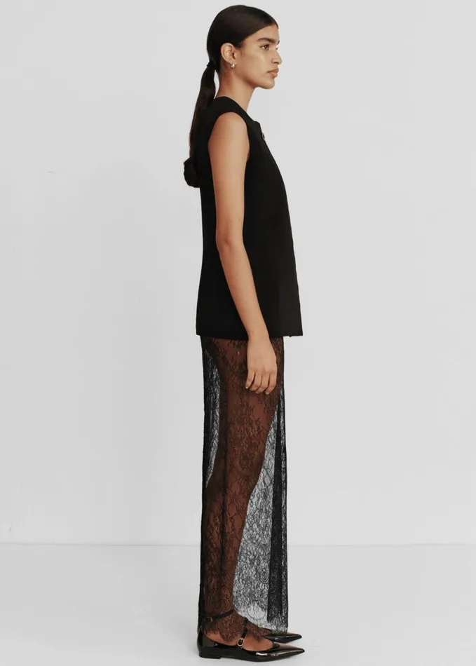 Clothing Women The Frankie Shop Esse Studios Solace Column Skirt 8211 Black