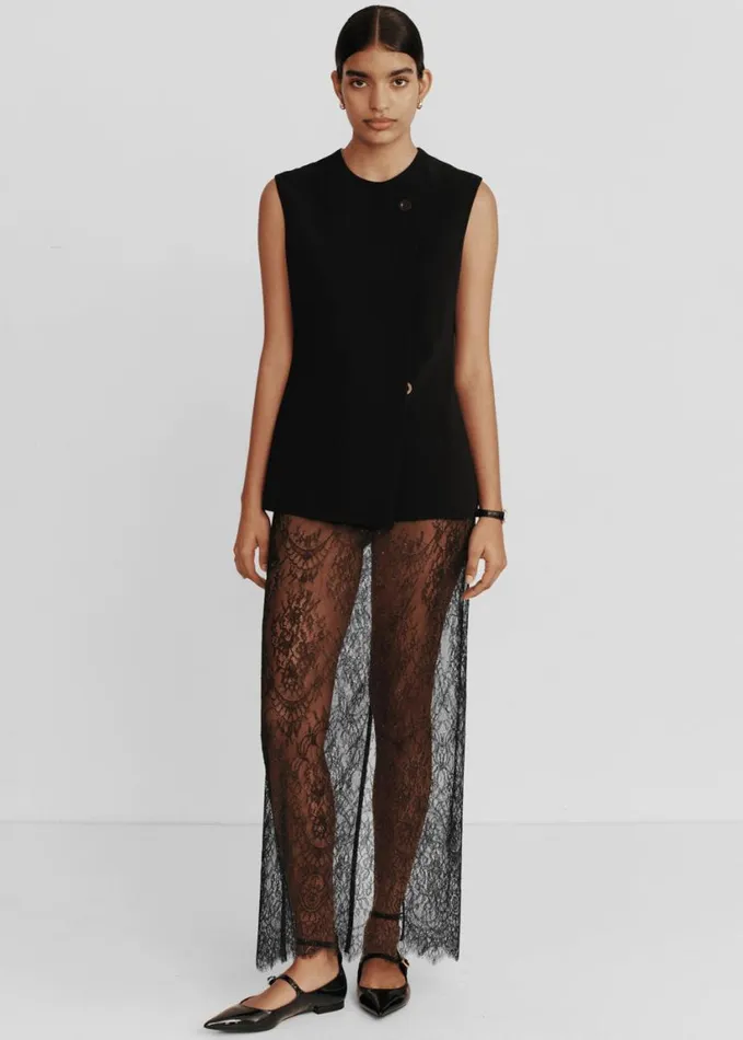 Clothing Women The Frankie Shop Esse Studios Solace Column Skirt 8211 Black