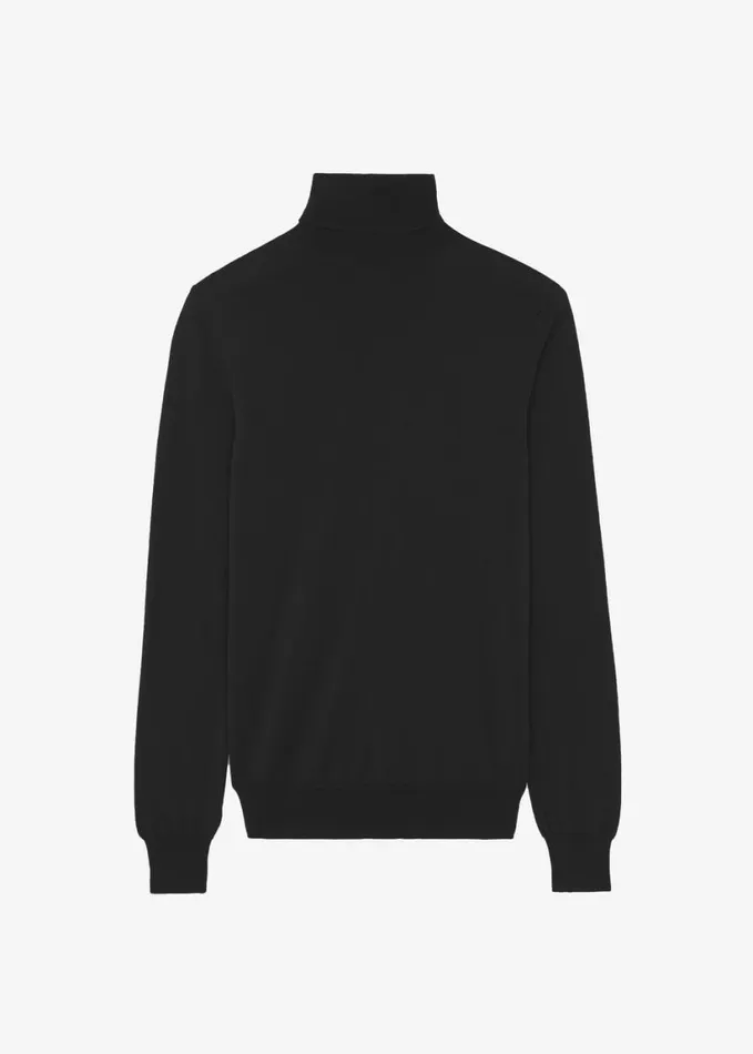 Clothing Women The Frankie Shop Eve Thin Turtleneck Sweater 8211 Black