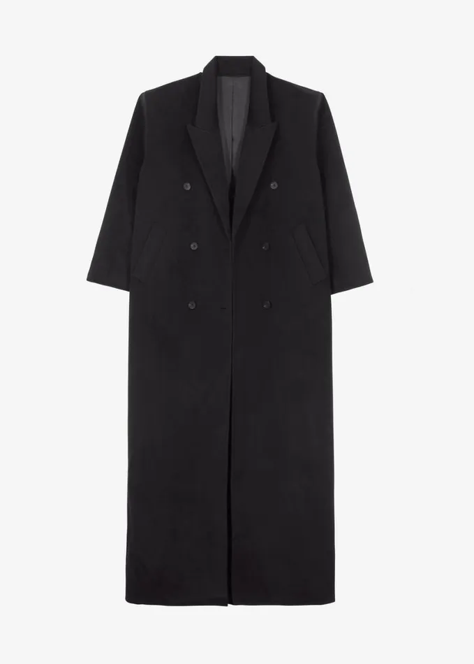 Clothing Women The Frankie Shop Gaia Double Breasted Coat 8211 Black