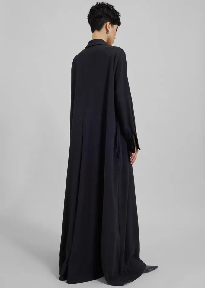 Clothing Women The Frankie Shop Gatsby Oversized Jumpsuit 8211 Black
